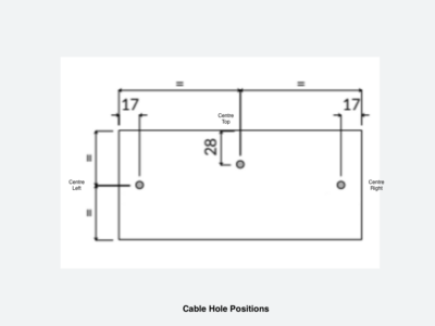 Alexia Cable Hole Positions