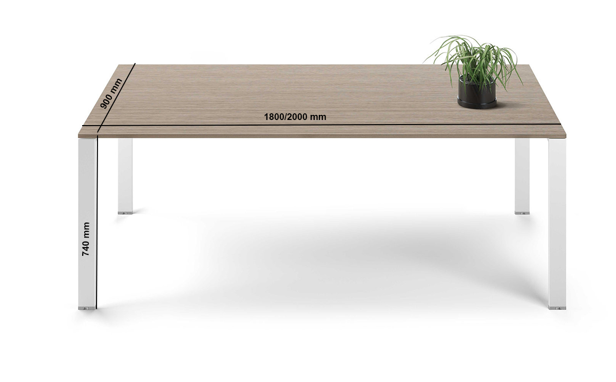 Alexia – U Leg Wood Finish Executive Desk
