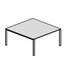 Avery – U Leg Meeting Table Small D1640