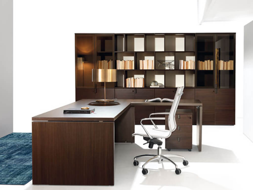 Marl – Solid Wood Finish Executive Desk And Optional Return 02