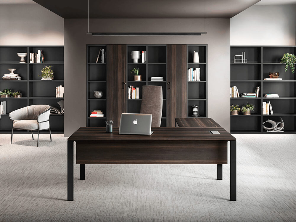 Om U Leg Wooden Executive Desk 2 1