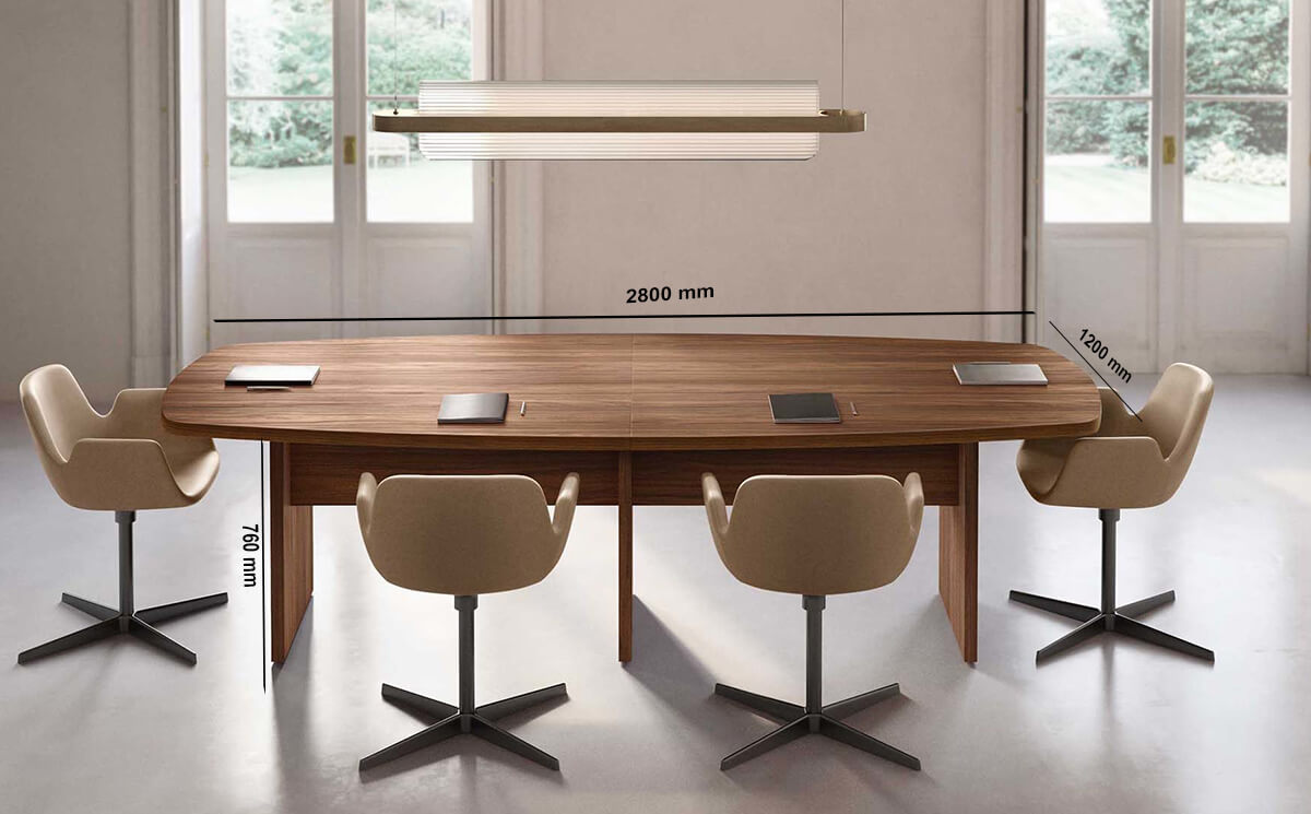 Size Palm – Woodside Meeting Table