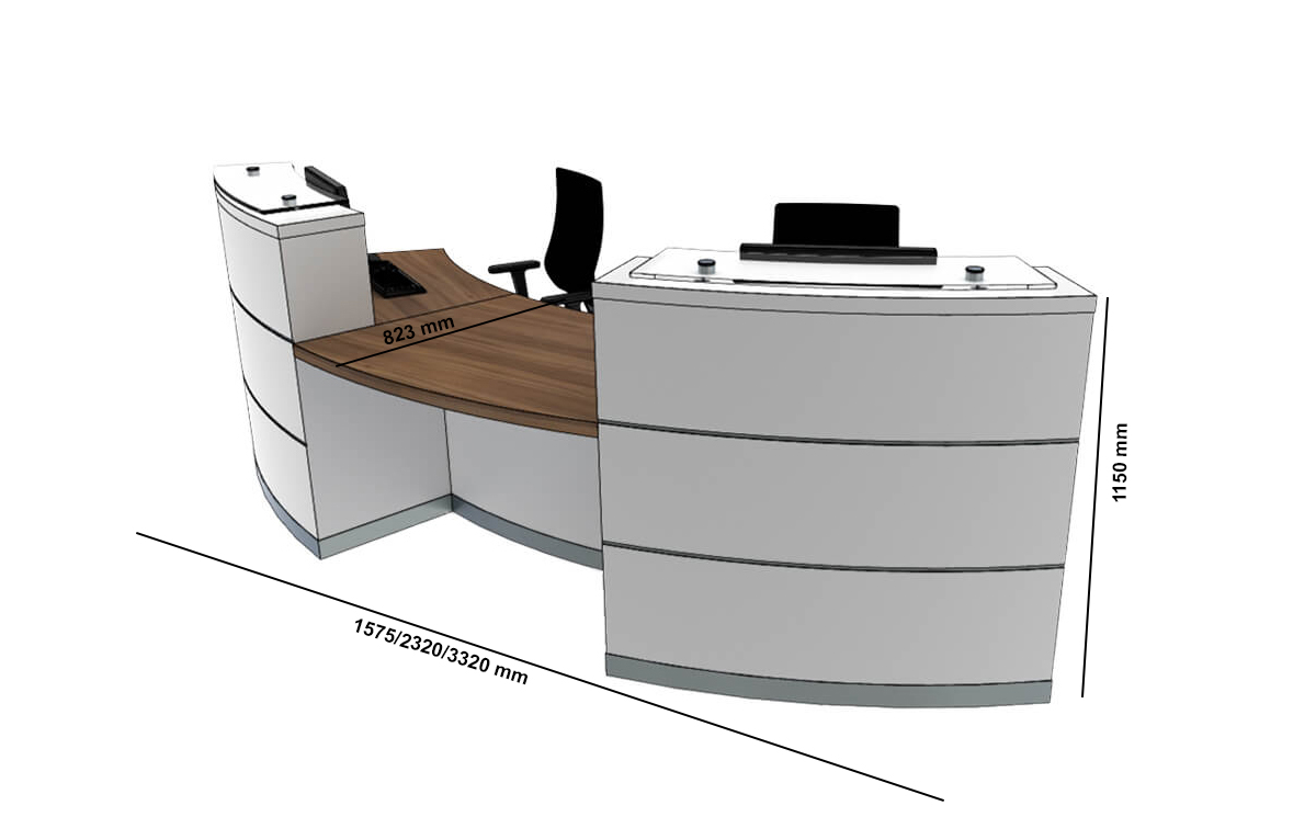 Aesop 2 – Curved Reception Desk Size Img