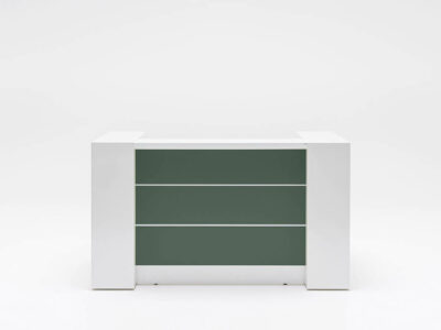 Alba 1 – Reception Desk In White With Multiple Front Finishes 05