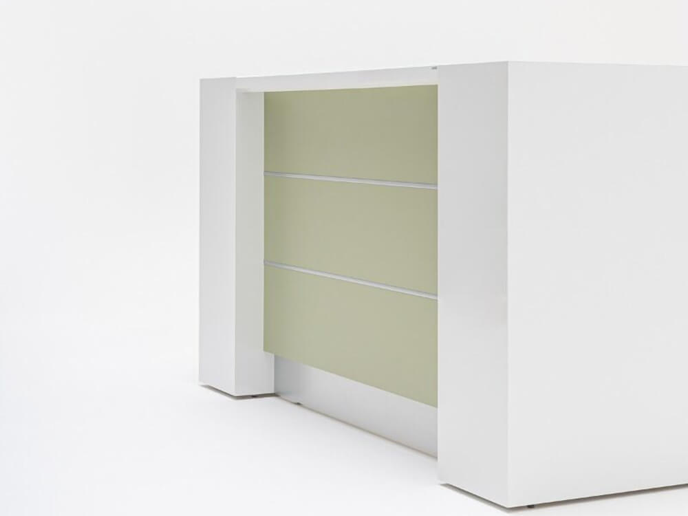Alba 1 – Reception Desk In White With Multiple Front Finishes 06