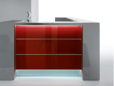 Alba 4 – Modern Lacquered Reception Desk1