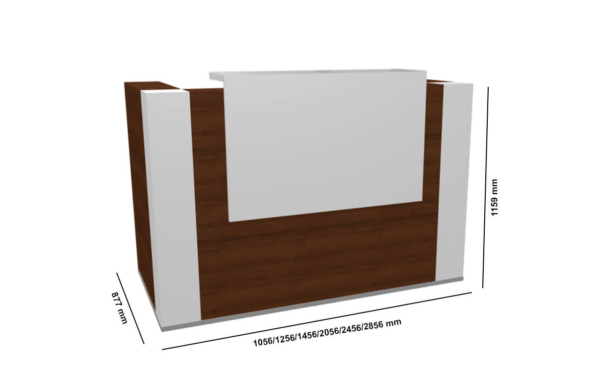 Andreas 3 – Reception Desk With Overhang Panel Size Img