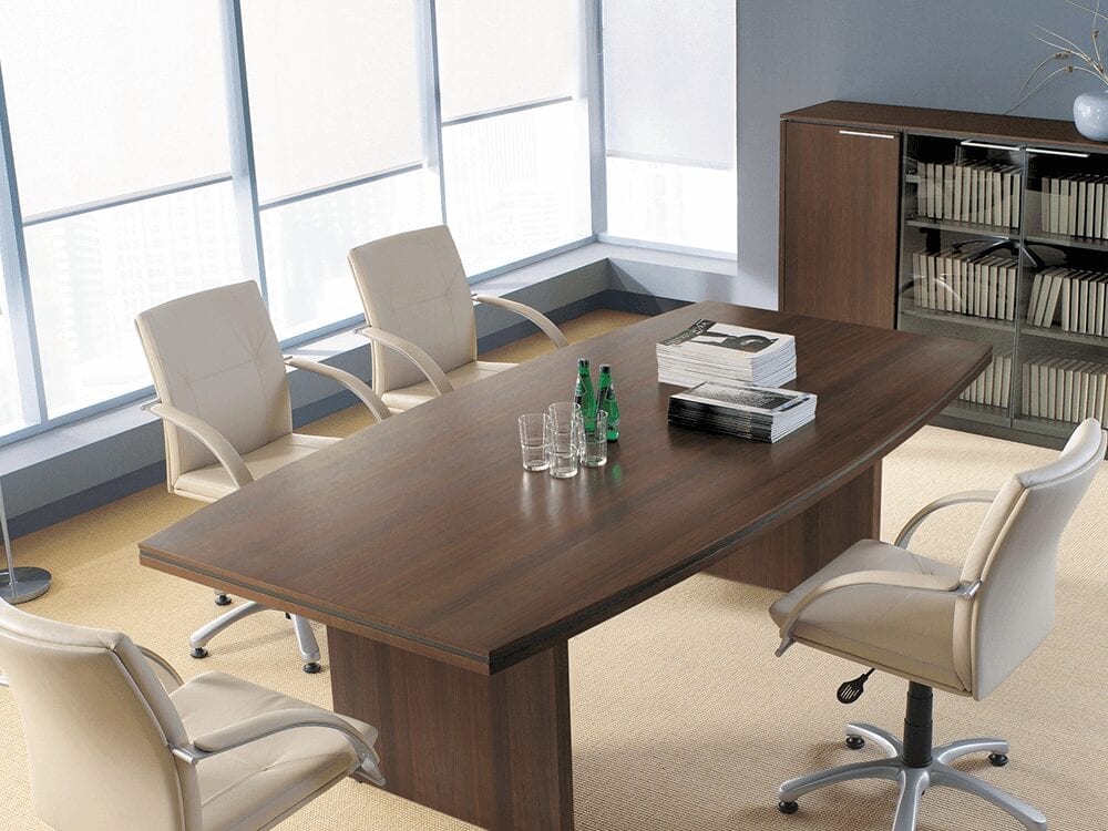 Chalk – Barrel Shaped Boardroom Table