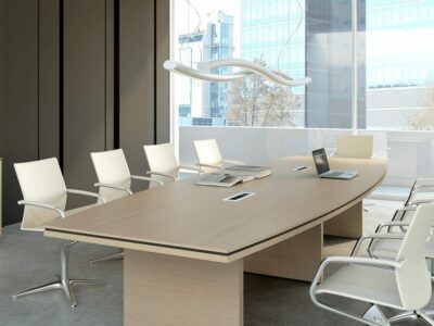 Chalk – Barrel Shaped Boardroom Table