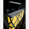Black Reception Desk With Multi Colored Front Lights – Ajax Ax 1 Color4
