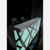 Black Reception Desk With Multi Colored Front Lights – Ajax Ax 1 Color5