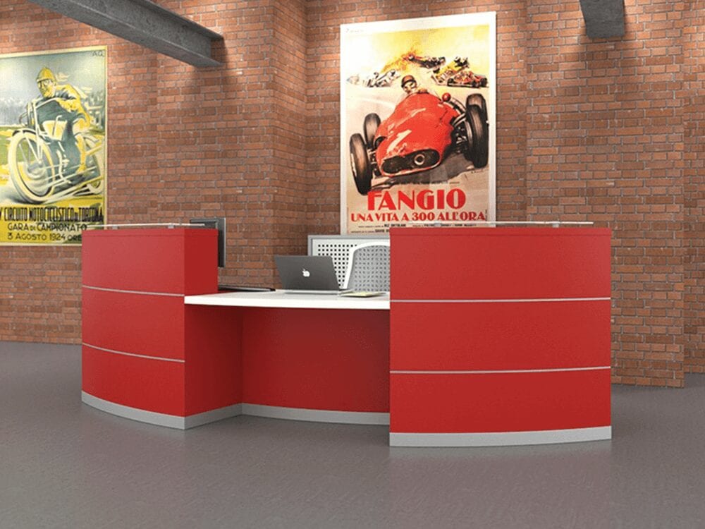 Aesop 2 – Chilli Red Reception Desk