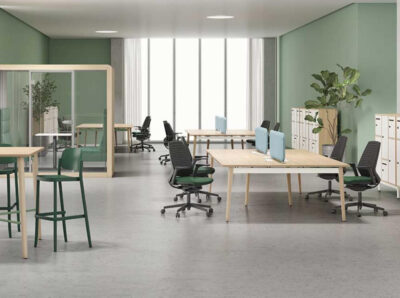Cora 1 – Wood Finish Operational Office Desk Range With Optional Return Storage Unit 01 Img