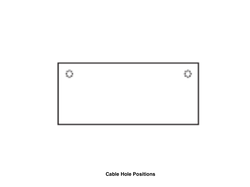 Cora Cable Hole Positions