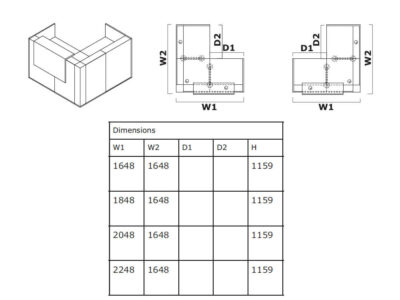 Andreas 8 – Reception Desk Enclosed Unit