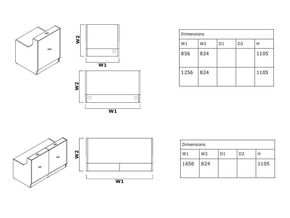 Finley – Straight Reception Desk