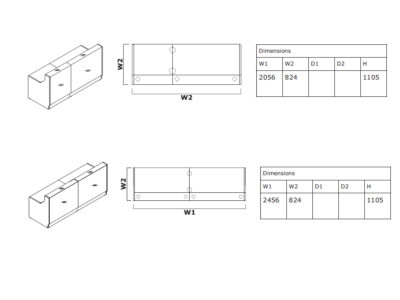 Finley 3 – Reception Desk with Glass Top and Sides