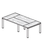 Small Rectangular Shape Table (8 and 10 Persons)