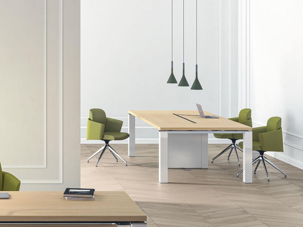 Eli – Rectangle Wood Finish Boardroom Table 04