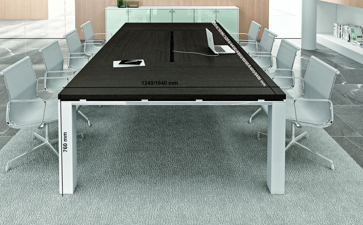 Eli – Rectangle Wood Finish Boardroom Table