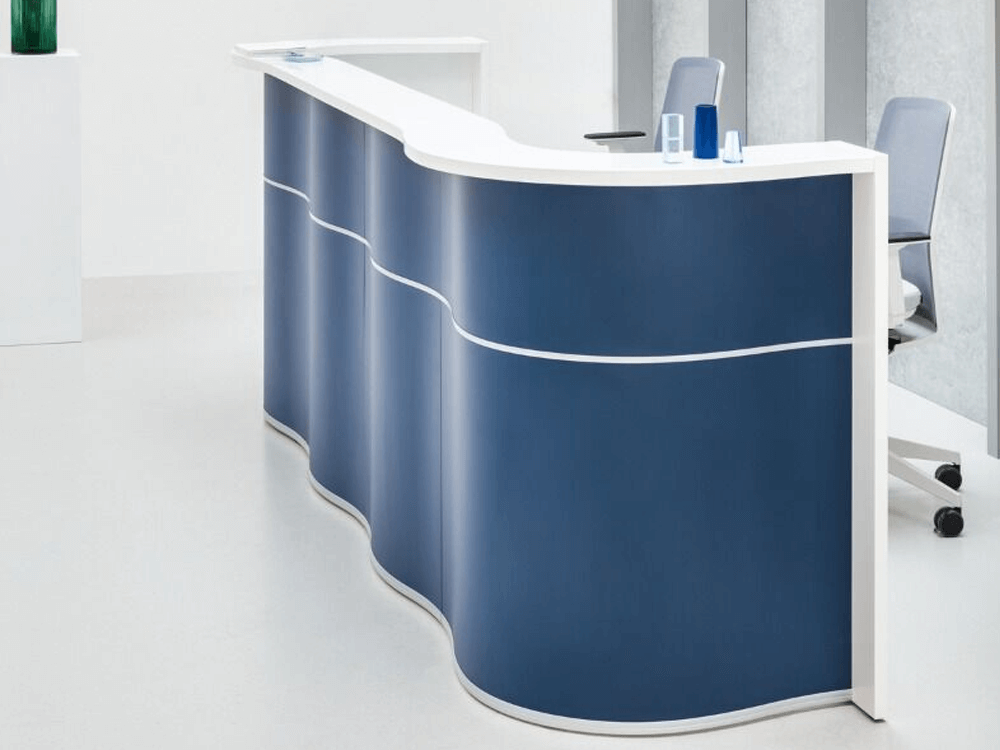Leyla 2 – Reception Desk With Gloss Lacquered Front 05