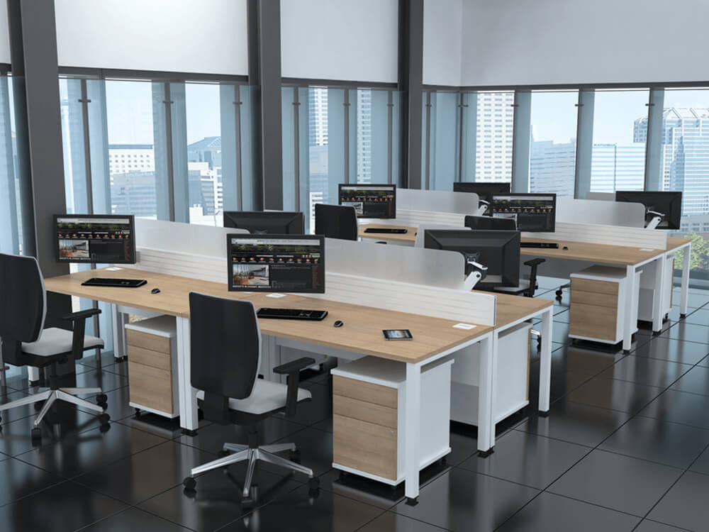 Logan – U Leg Operational Office Desk For 2, 4 And 6 Persons 1
