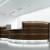 Lois – Wave Reception Desk In Orange Lacquered Front4
