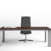 Naya Executive Desk With Aluminium Legs And Optional Credenza Unit 6