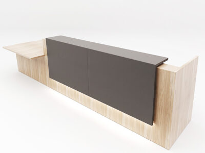 Nero 1 Reception Desk With Dda Approved Wheelchair Access 09