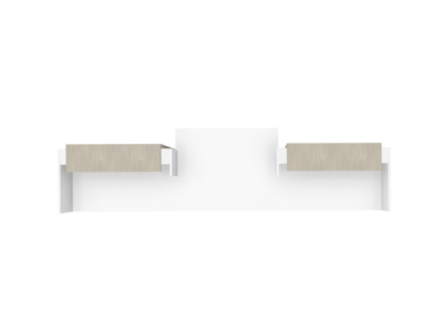 Nero 3 – Straight Reception Desk With Middle Low Counter 11 Img