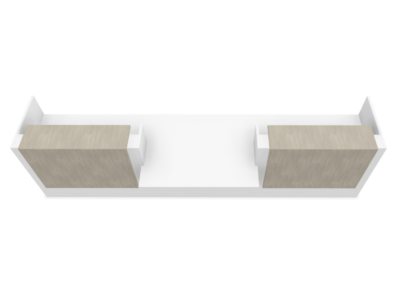 Nero 3 – Straight Reception Desk With Middle Low Counter 12 Img