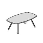 Small Barrel Shape Table (6 Persons)