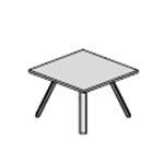 Small Rectangular Shape Table (2 and 4 Persons)