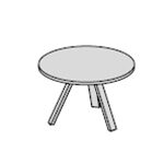 Round Shape Table (2 and 4 Persons)