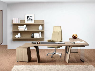 Oxford 4 – Wood Finish L Shaped Executive Desk With Optional Return 10