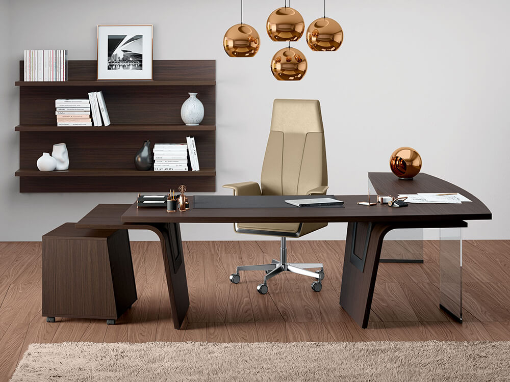 Oxford 4– Wooden L Shaped Executive Desk