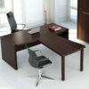 Percy – Bow Front Wood Finish Executive Desk With Optional Return 01