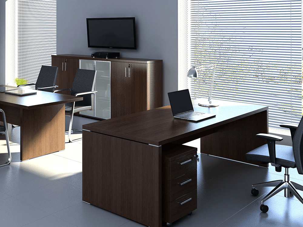 Pietro – Wood Finish Executive Desk 6