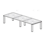 Medium Rectangular Shape Table(10 Persons)