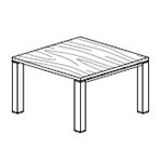 Square Shape Table(2, 4 and 8 Persons)