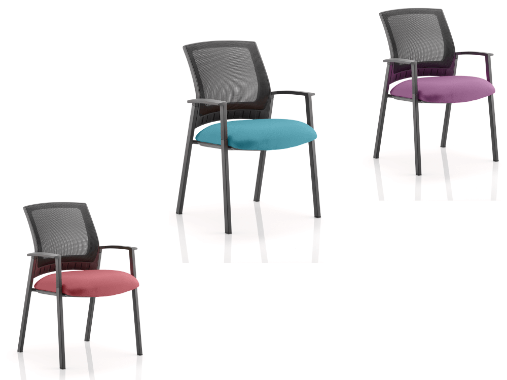 Posto – Visitor Chair With Black Mesh Back And Arms 03 Img (1)