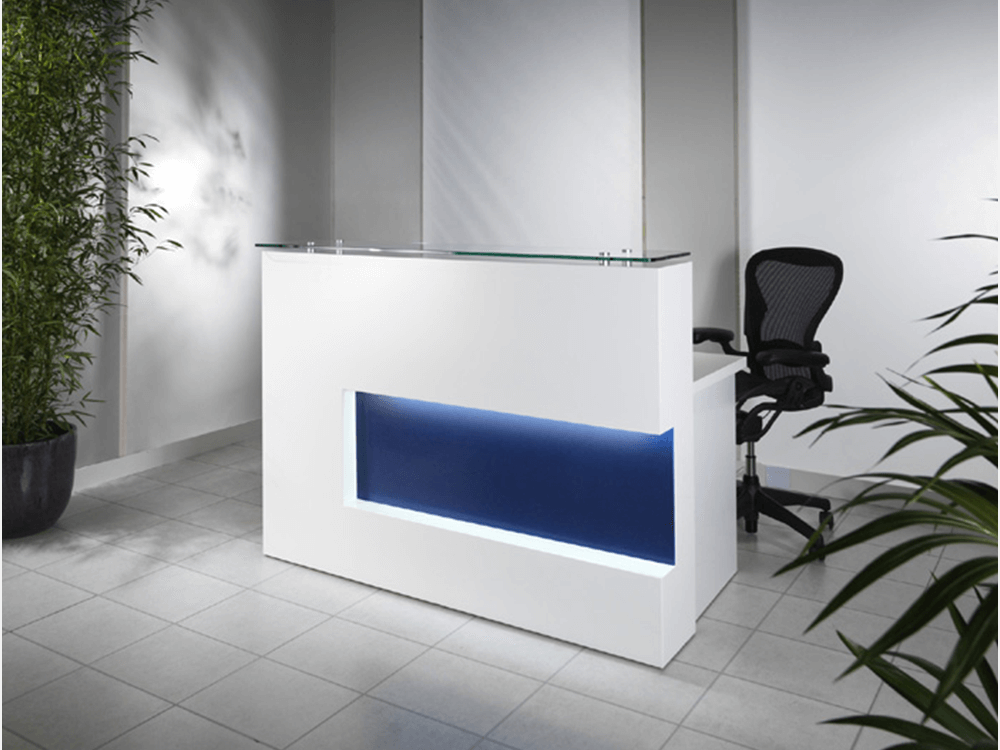 Reception Desk In Westminster Oak With Black Front–alec 1 4