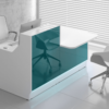 Finley 1 – Reception Desk with DDA Approved Wheelchair Access Counter