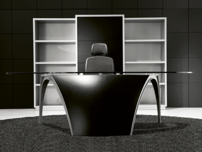 Reception Desk With Leather Finishes–suno Black2