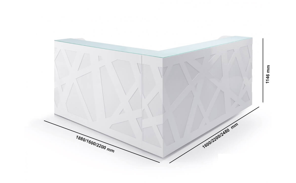 Renzo – L Shaped Reception Desk With Return Size Img