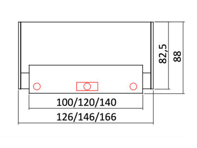 Roman 1 – Straight Reception Desk With Overhang Panel And Side Panels Overhang