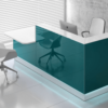 Finley – Silver Reception Desk with Wheelchair Access