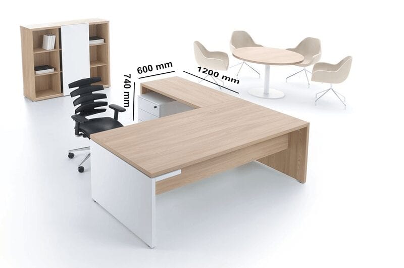 Bingley Executive Desk with Optional Return & Credenza Unit