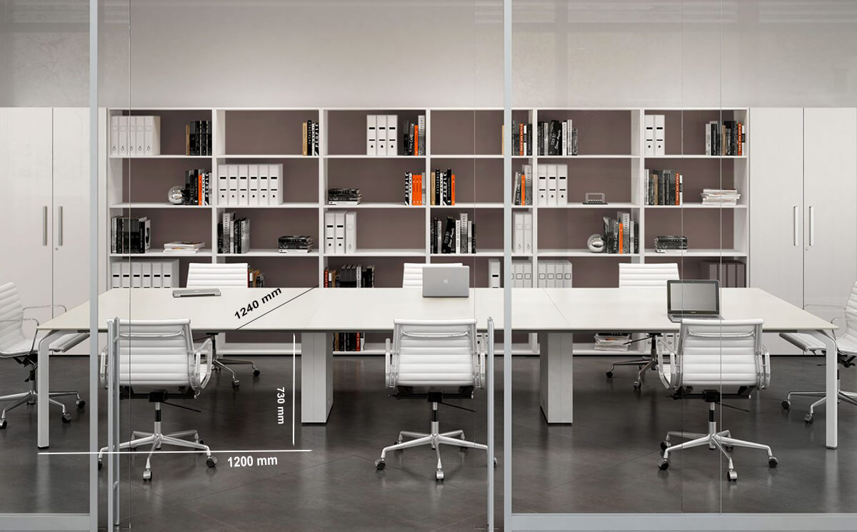 Size Flare – Conference Table With Metal Legs