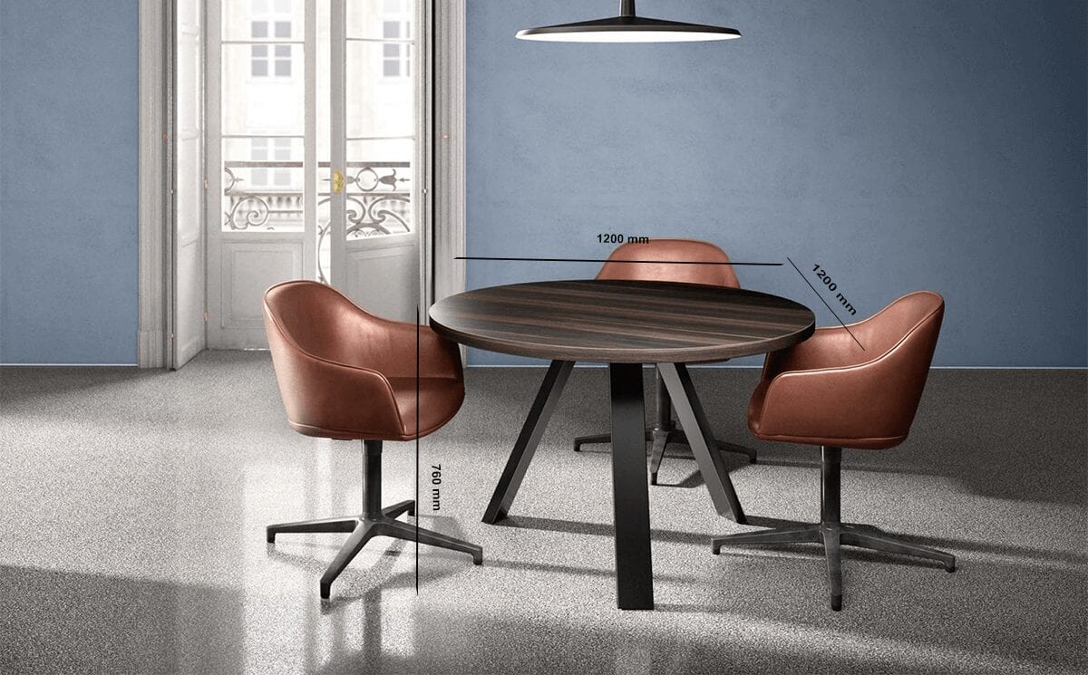 Nora – Round Shape K-Leg Meeting Table